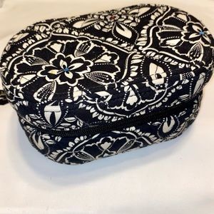 Vera Bradley Black and White Travel Jewelry Case